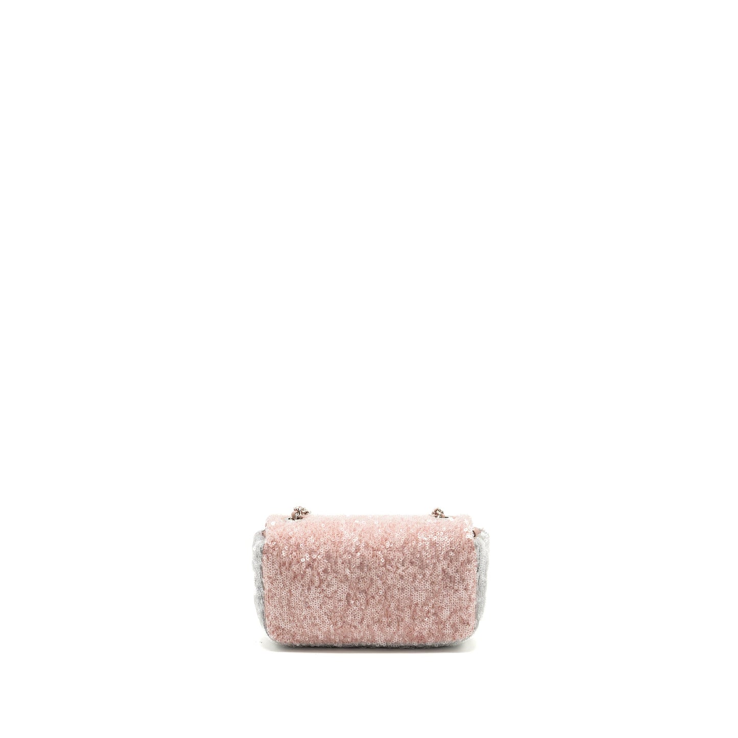 Chanel 18S Mini Waterfall Flap Bag Sequin Pink/Blue/Yellow