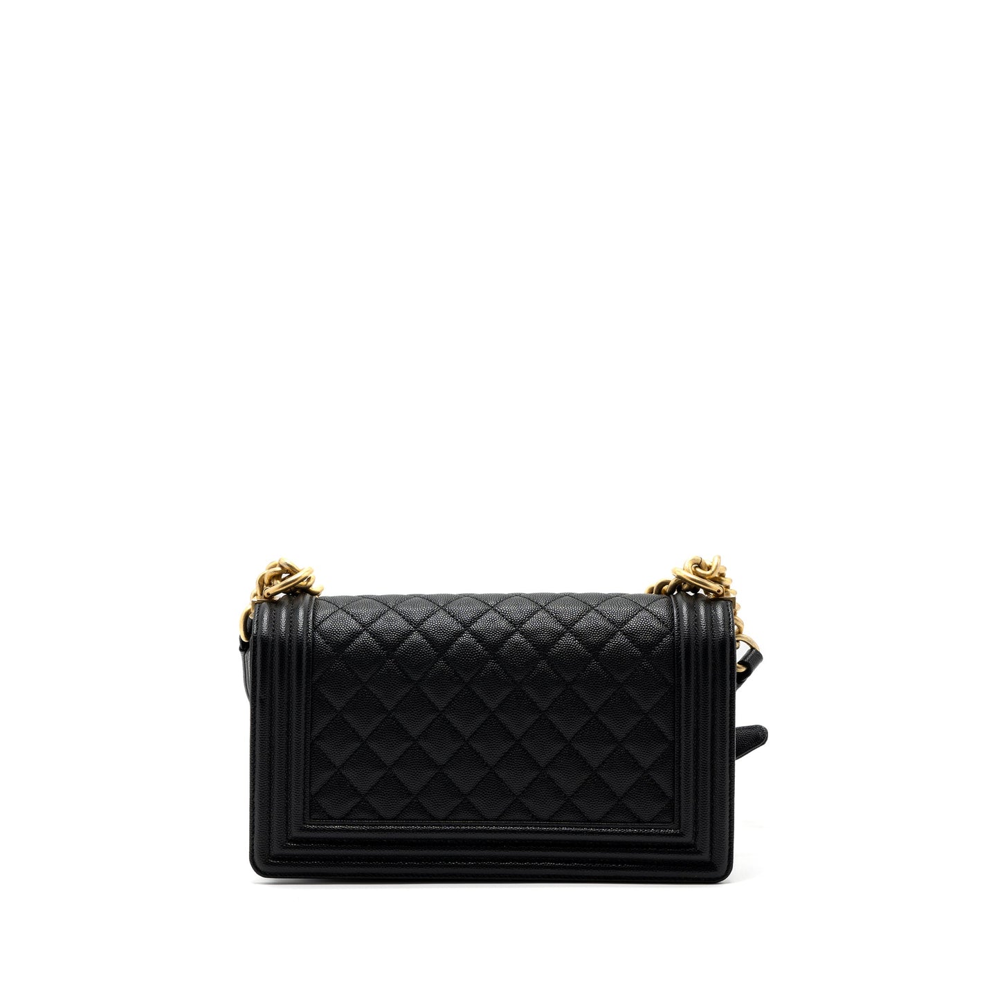 Chanel Medium Classic Boy Bag Caviar Black