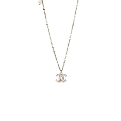 CHANEL CC LOGO NECKLACE CRYSTAL