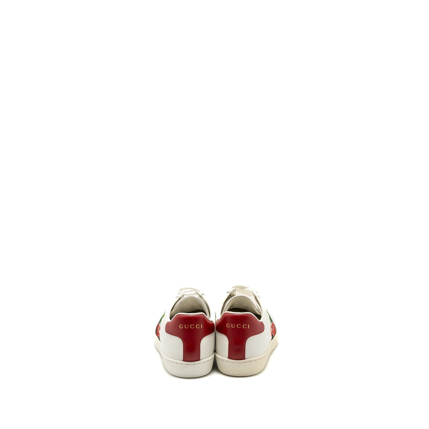Gucci size 36 leather sneakers with GG cherry print white multicolour