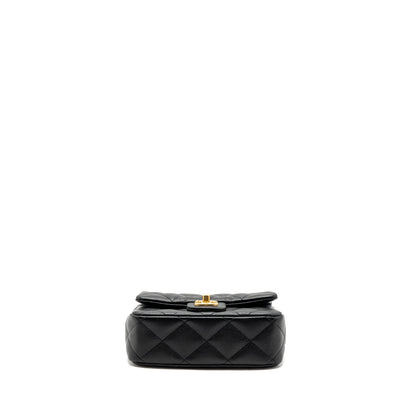 Chanel 23p Coco Love Flap Bag Caviar Black (microchip)