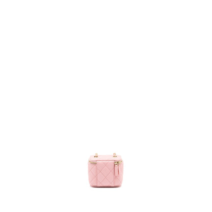 Chanel Mini Vanity Case Caviar Pink L