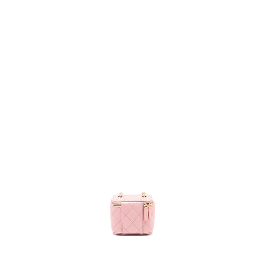Chanel Mini Vanity Case Caviar Pink L
