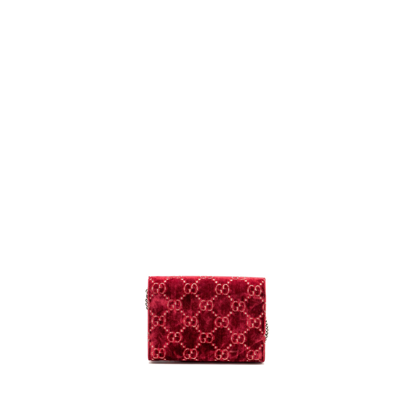 Gucci Dionysus Wallet on Chain Velvet Red SHW