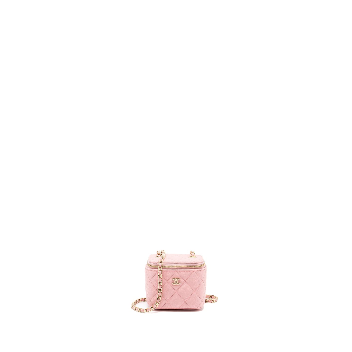 Chanel Mini Vanity Case Caviar Pink L