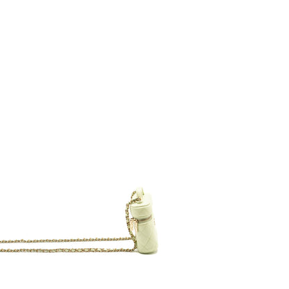 Chanel Mini Vertical Vanity with Chain Caviar Light Green L