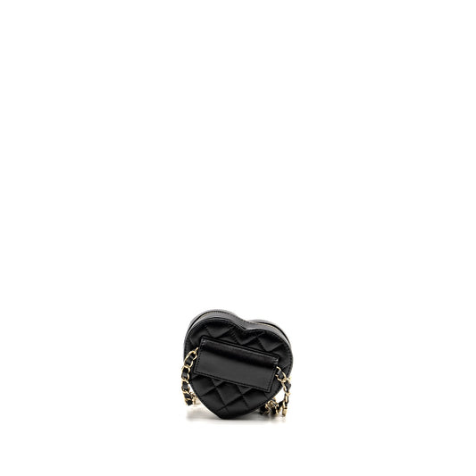 Chanel 22S Heart Belt Bag Lambskin Black L