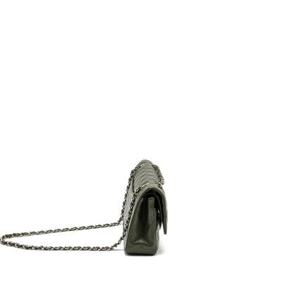Chanel Medium Classic Double Flap Bag Caviar Olive Green