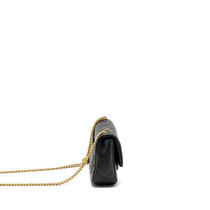 Chanel 23p Coco Love Flap Bag Caviar Black (microchip)