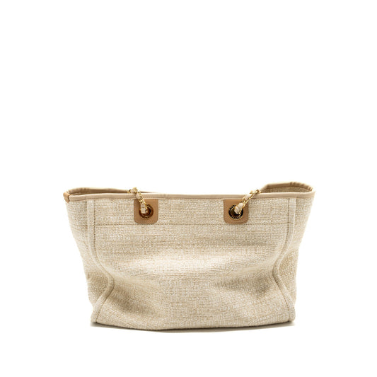 Chanel Deauville bag canvas/ leather Light Beige
