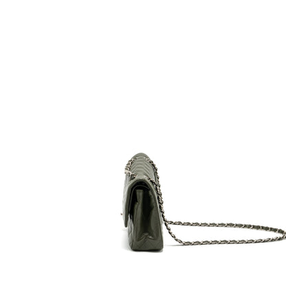 Chanel Medium Classic Double Flap Bag Caviar Olive Green