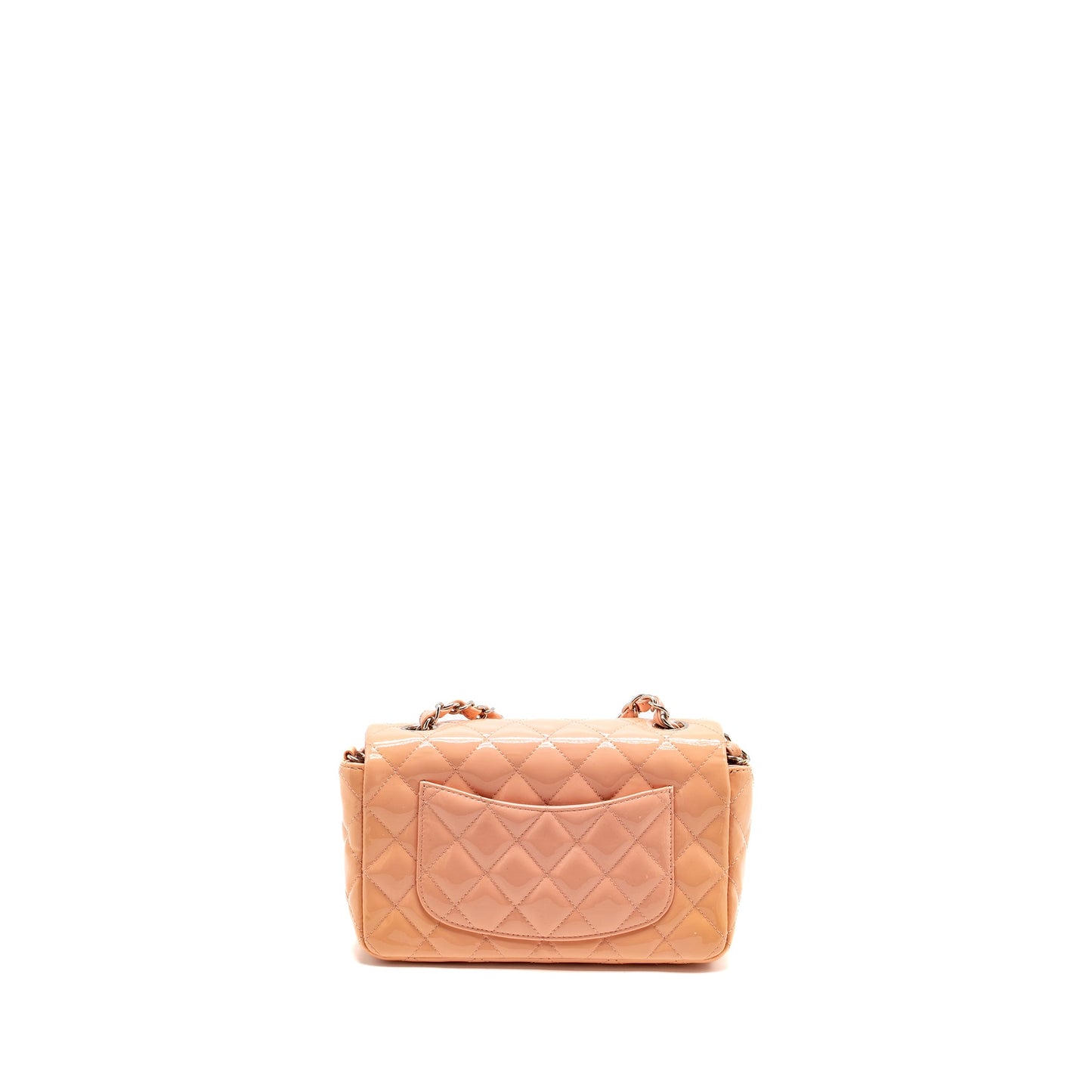 Chanel Mini Rectangular Flap Bag Patent Pink