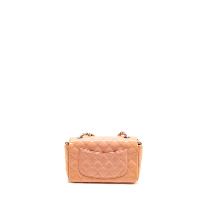 Chanel Mini Rectangular Flap Bag Patent Pink