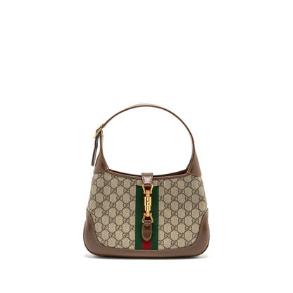 Gucci jackie 1961 small shoulder bag GG supreme Canvas /Calfskin Brown/multicolour