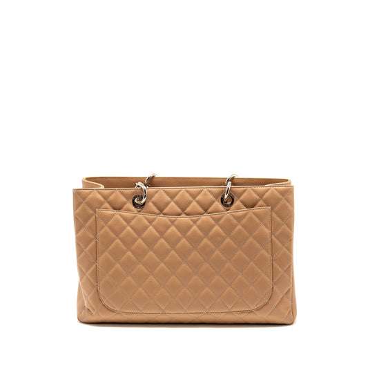 Chanel XL Grand Shopping tote Bag Caviar Dark Beige