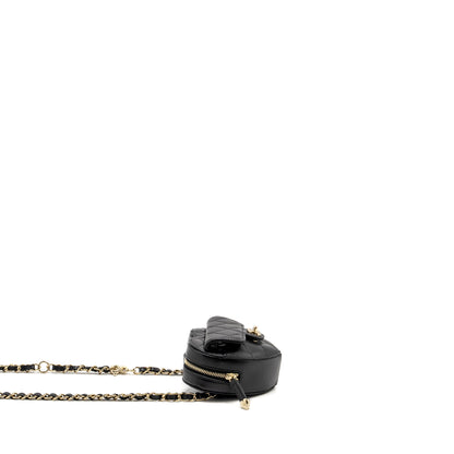 Chanel 22S Heart Belt Bag Lambskin Black L
