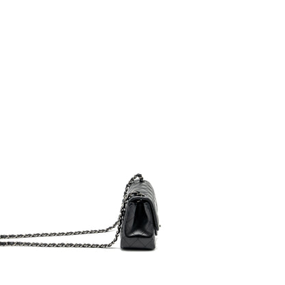Chanel mini square Flap bag lambskin black