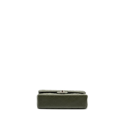 Chanel Medium Classic Double Flap Bag Caviar Olive Green