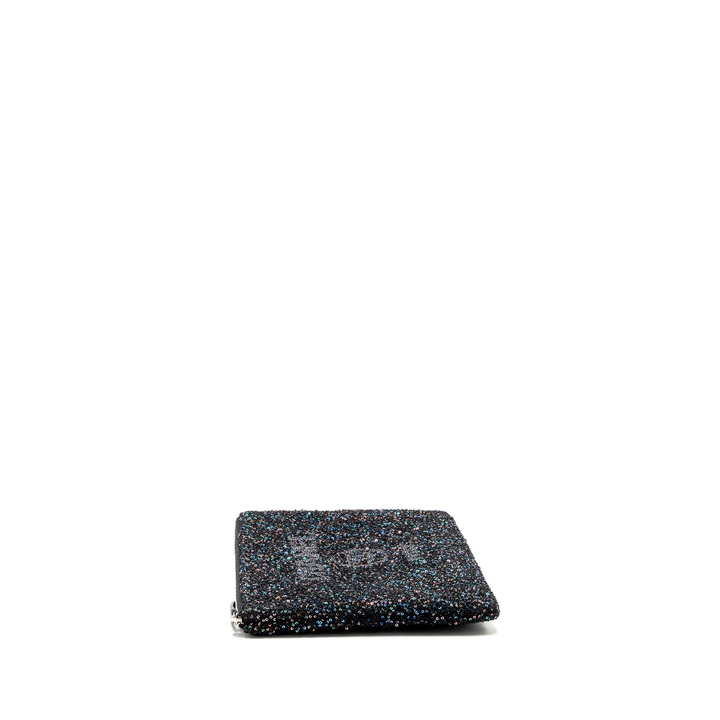 Chanel 20A Deauville Pouch Sequins/Calfskin Black/Multicolour