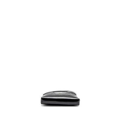 Chanel Mini 31 Clutch with Chain Shiny Lambskin Black L (Microchip)