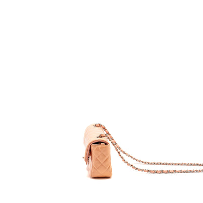 Chanel Mini Rectangular Flap Bag Patent Pink