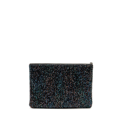 Chanel 20A Deauville Pouch Sequins/Calfskin Black/Multicolour