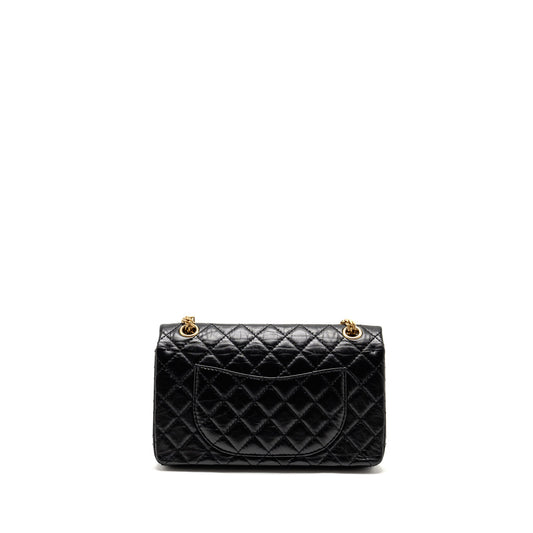 Chanel Small 2.55 Reissue Double Flap Bag Age Calfskin Black
