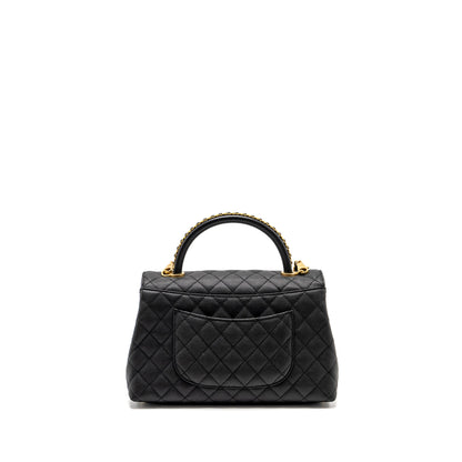 Chanel Medium Coco Handle Limited Edition Caviar Black  (microchip)