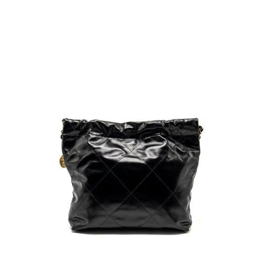 Chanel Small 22 Bag Shiny Calfskin BLACK  (Microchip)