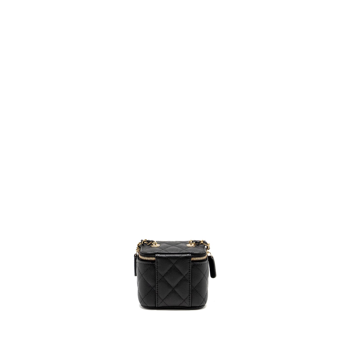 Chanel Mini Vanity with Chain Caviar Black L (Microchip)