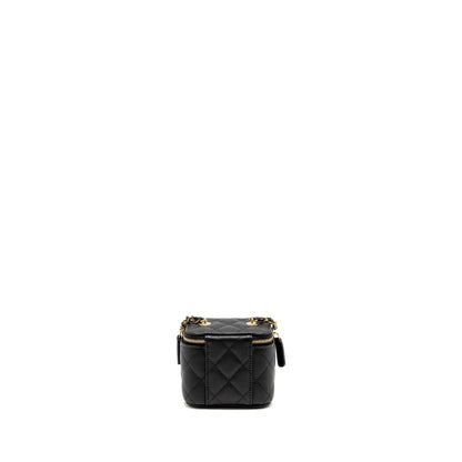 Chanel Mini Vanity with Chain Caviar Black L (Microchip)