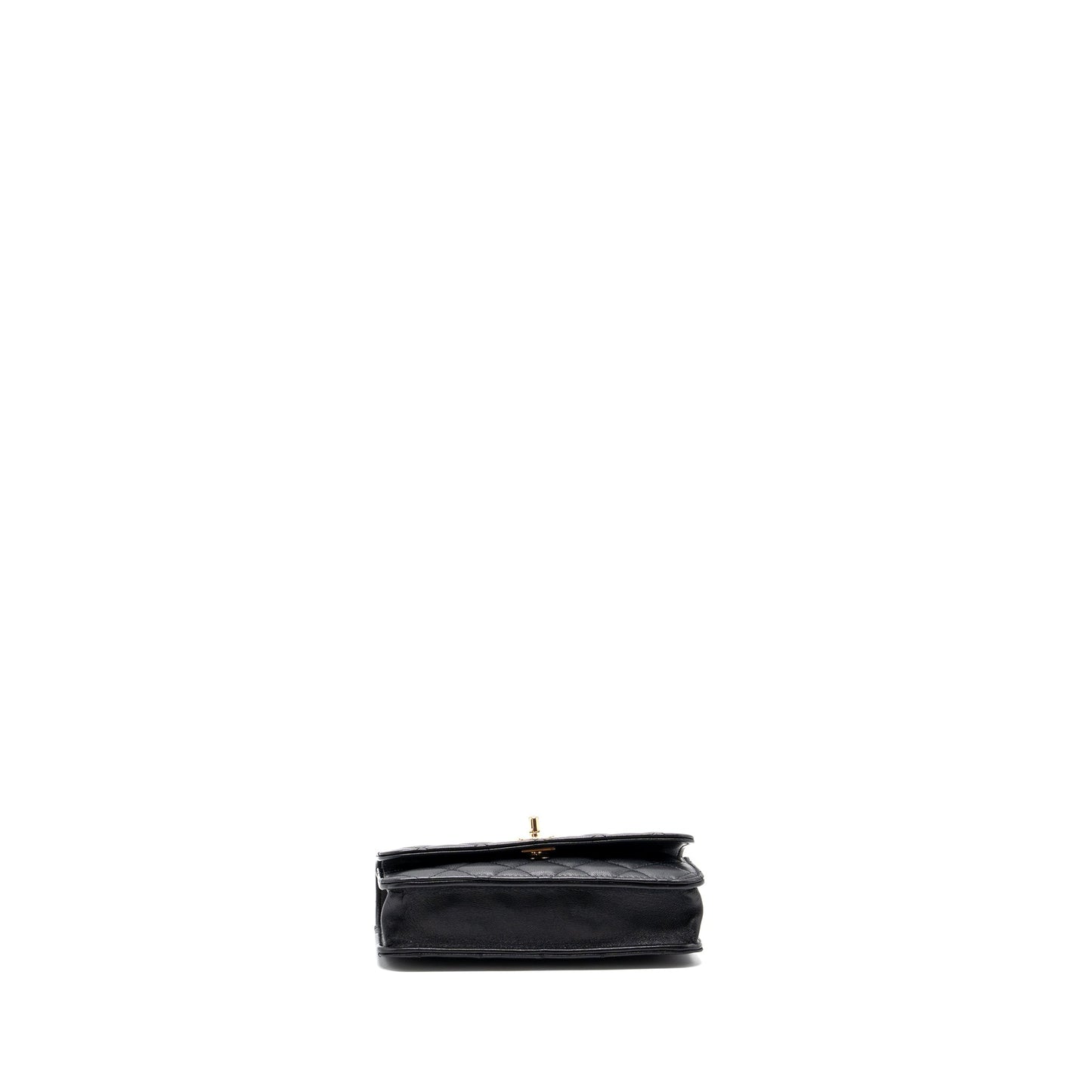 Chanel Mini Trendy CC Wallet On Chain Lambskin Black L (microchip)