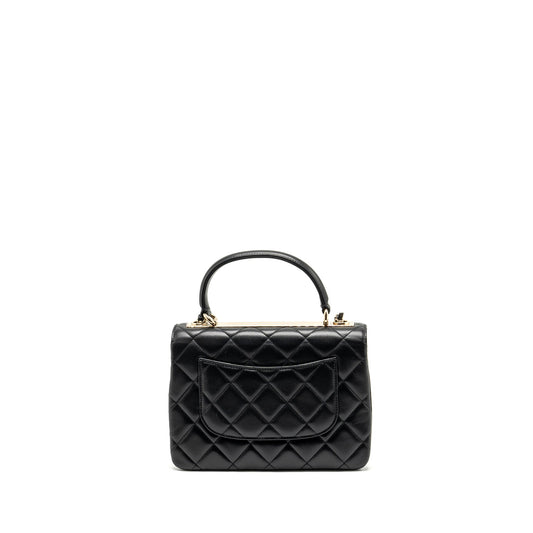 Chanel Small Trendy CC Flap Bag Lambskin Black L (Microchip)