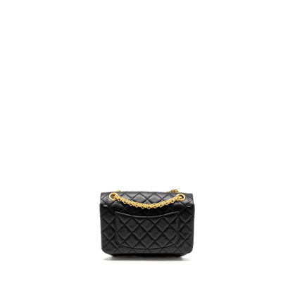 Chanel Mini 2.55 Reissue Aged Calfskin BLACK  (Microchip)