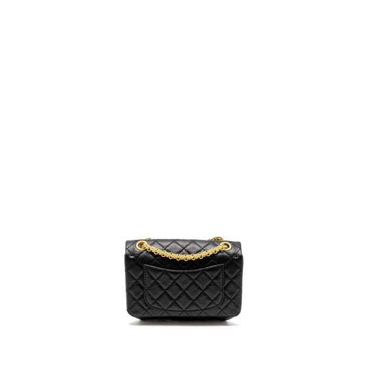 Chanel Mini 2.55 Reissue Aged Calfskin BLACK  (Microchip)
