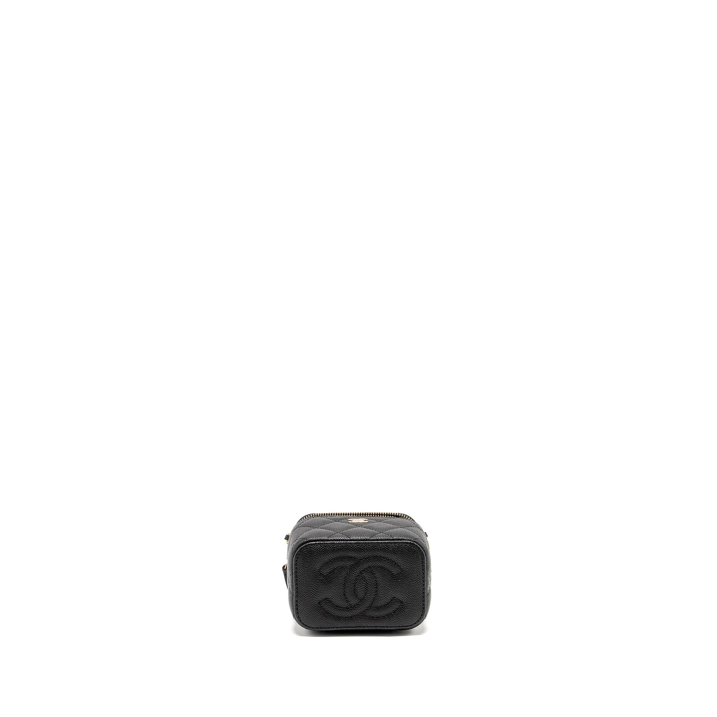 Chanel Mini Vanity with Chain Caviar Black L (Microchip)