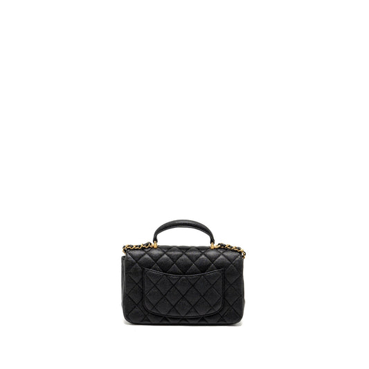 Chanel Top Handle Mini Rectangular Flap Bag Caviar BLACK