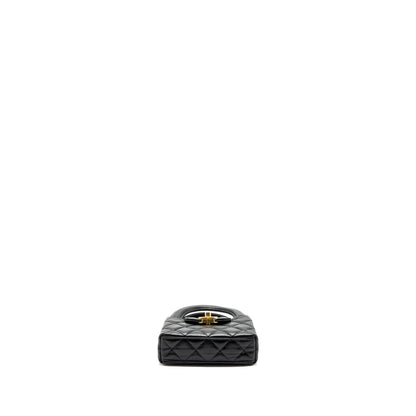Chanel 23k Nano Shopping Tote Calfskin Black (microchip)