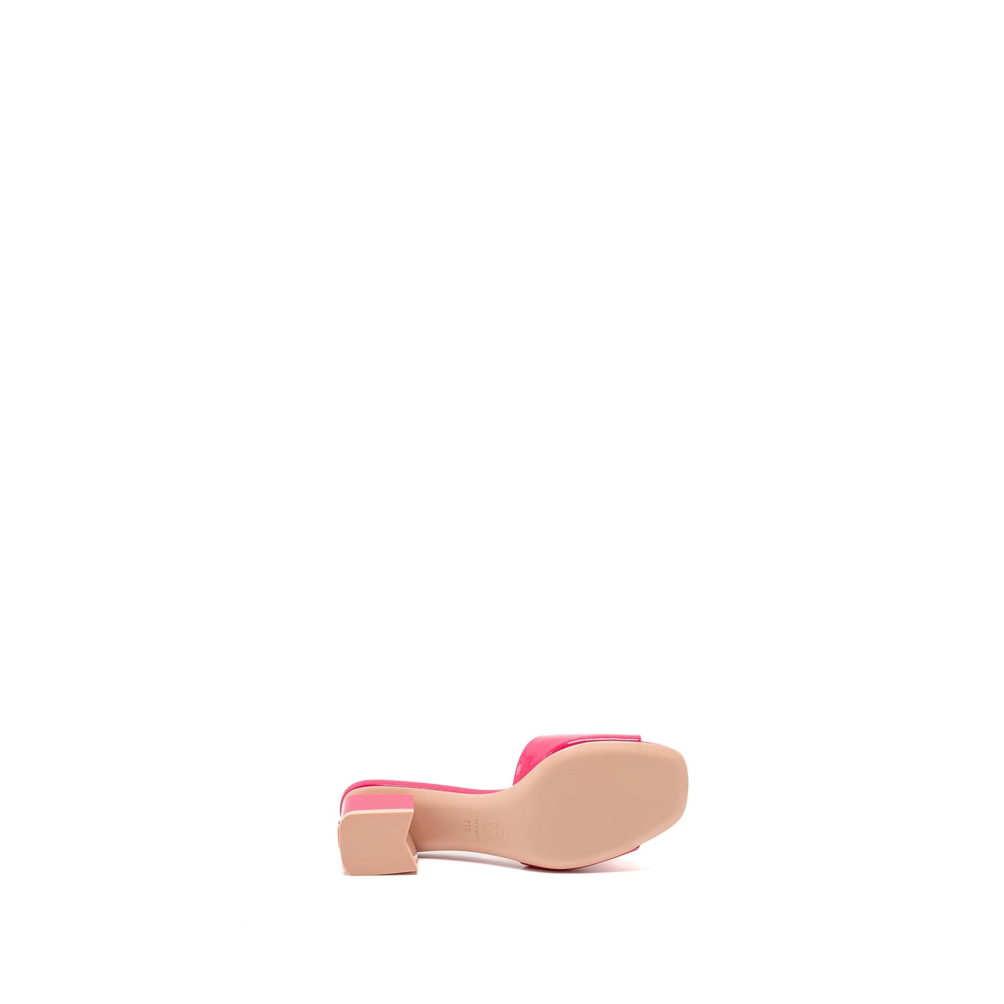 Chanel size 37 sandals patent pink