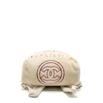 Chanel 19B Backpack Shearling White/Multicolour