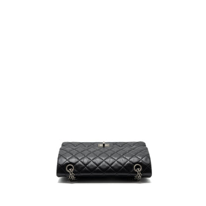 Chanel 2.55 Small Reissue Flap Bag Aged Calfskin Black Ruthenium Hardware (Microchip)