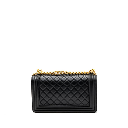 Chanel Medium Boy Bag Calfskin Black