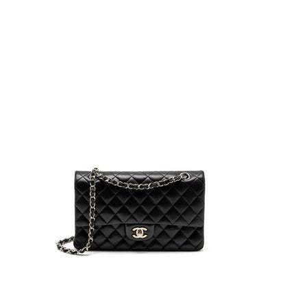 Chanel Medium Classic Double Flap Bag Lambskin BLACK