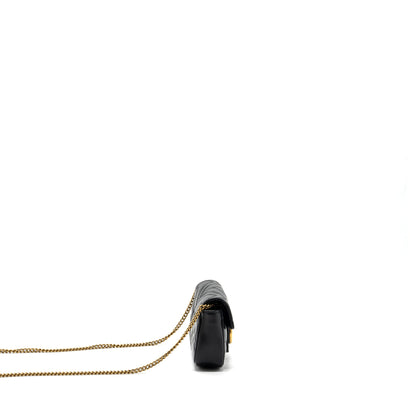 Gucci GG marmont super mini bag calfskin black