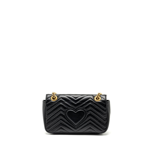 GUCCI SMALL GG MARMONT BAG CALFSKIN BLACK