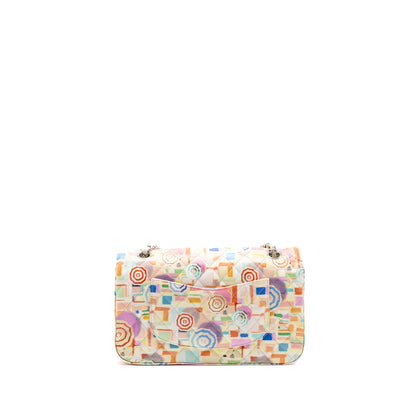 Chanel Medium Double Flap Bag Umbrella Rainbow Print Calfskin Multicolour