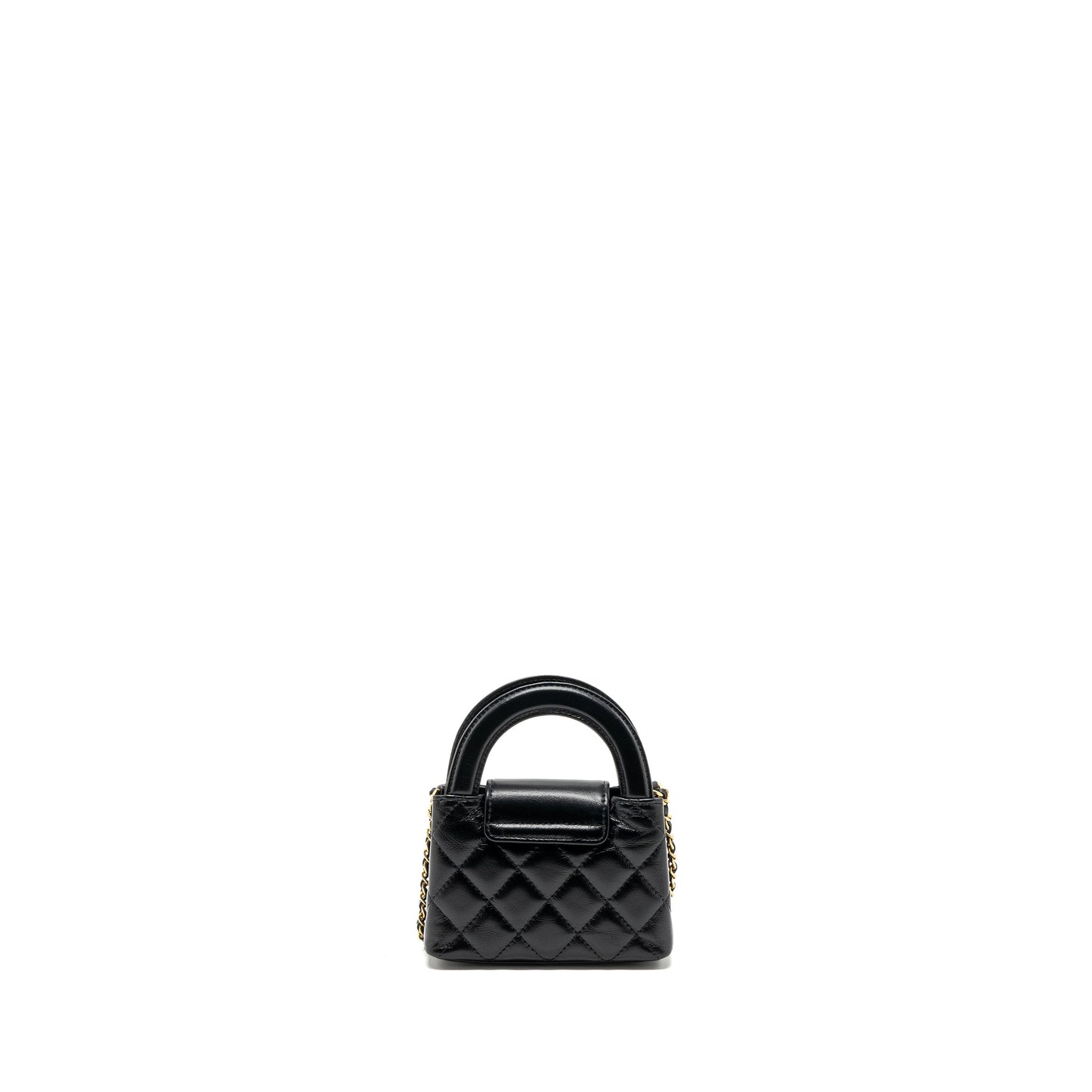Chanel 23k Nano Shopping Tote Calfskin Black (microchip)