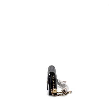 Chanel 23k Pearl Crush Wallet On Chain Lambskin Black  (Microchip)
