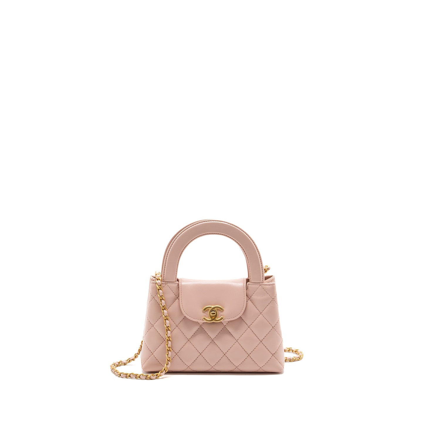 Chanel 23k Mini Shopping Tote Calfskin Light Pink (Microchip)