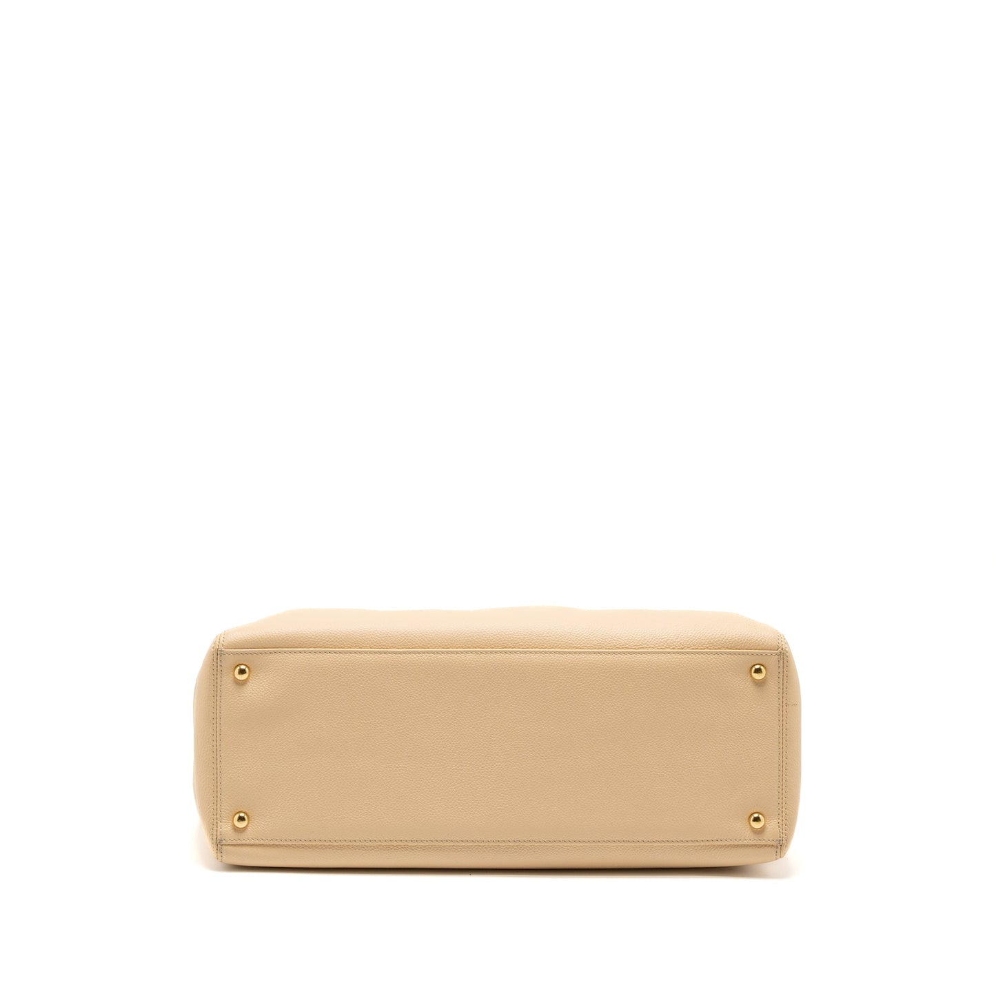 Chanel Cerf Tote Bag Grained Calfskin Beige